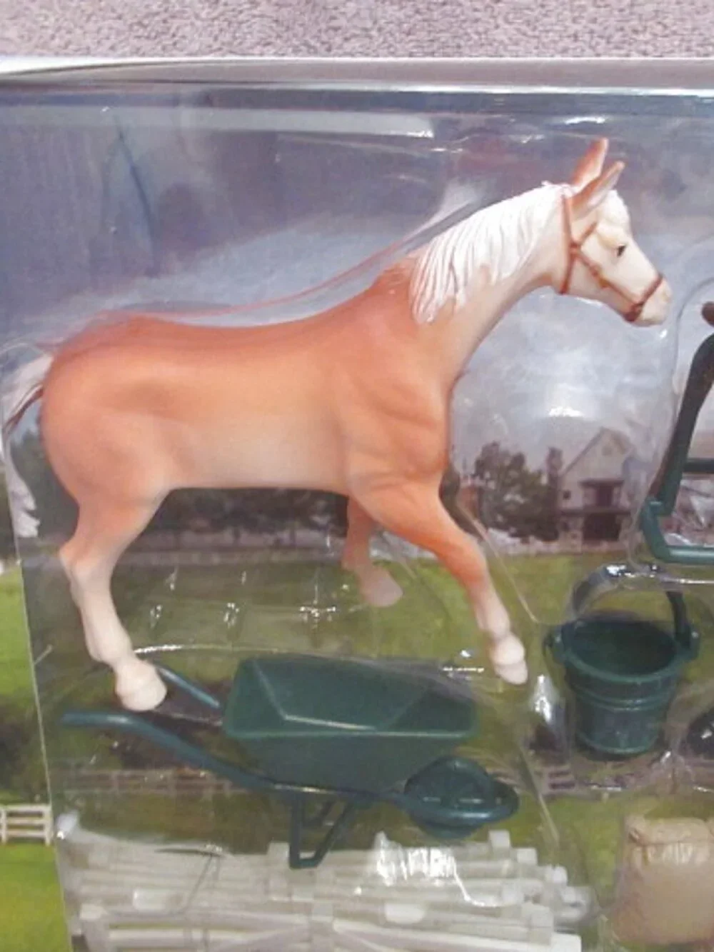 New Ray Horse Play Set 13+ Piece Country Life Saddle Farmer Ranch Western Cowboy